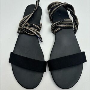 Rothy’s Wrap Sandals in Cosmos - Strappy Lace Up Flats